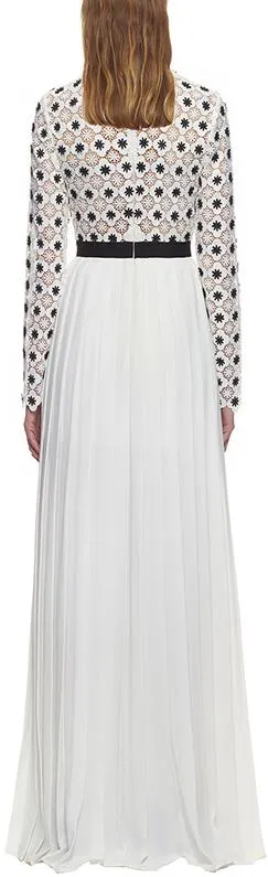 3d Floral Lace Maxi Dress