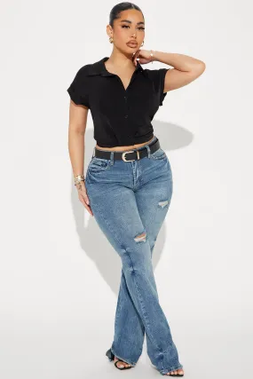 Baddest One Around Bootcut Jeans - Medium Wash
