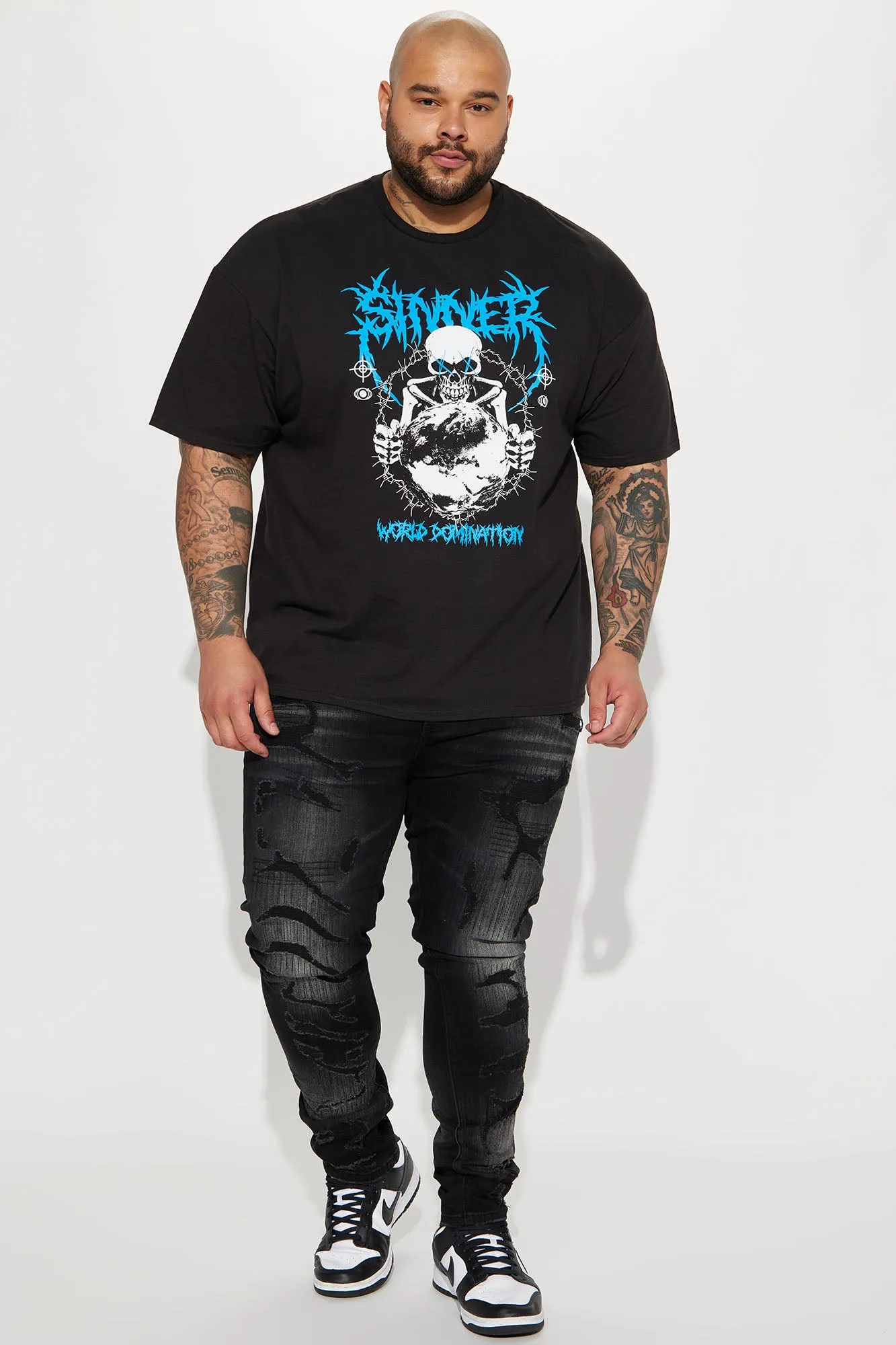 Bet Ripped Stacked Skinny Jean - Black Wash