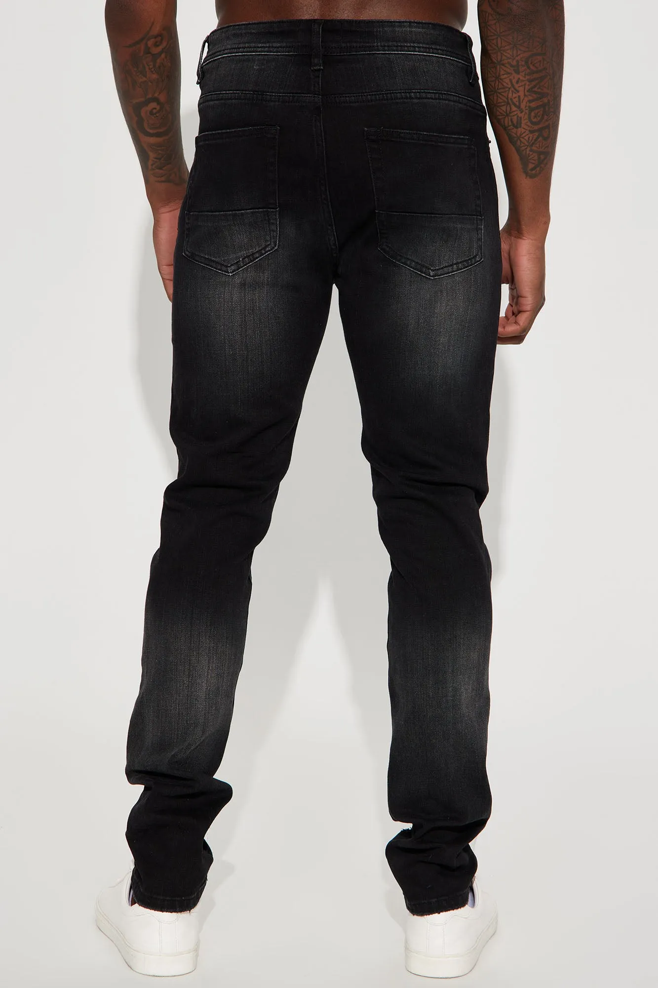 Bet Ripped Stacked Skinny Jean - Black Wash