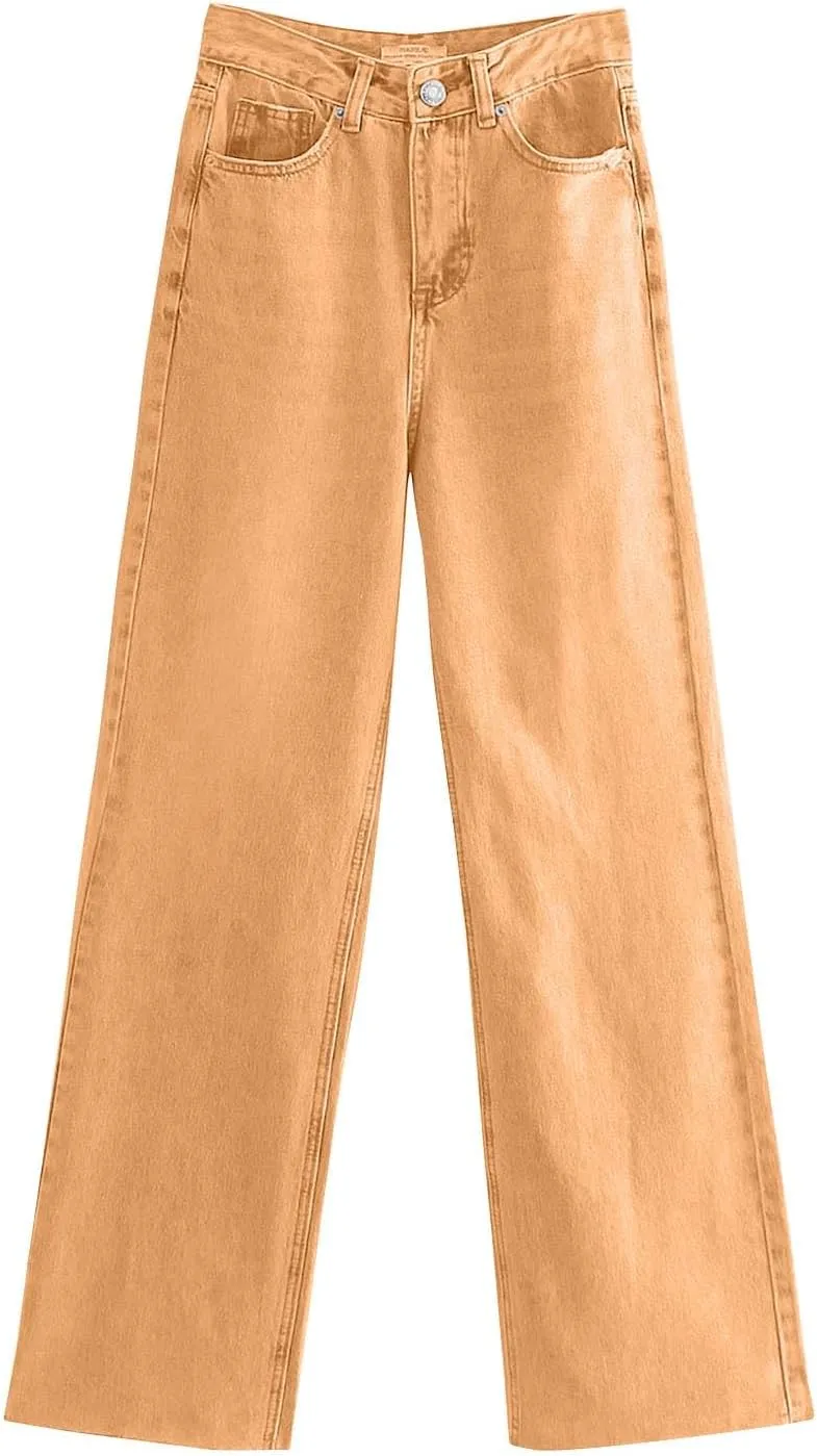 Bidobibo Stretchy Jeans for Women Plus Size Boot Cut Flare Jeans High Waisted Curvy Womens Pants Dressy Casual Straight Leg