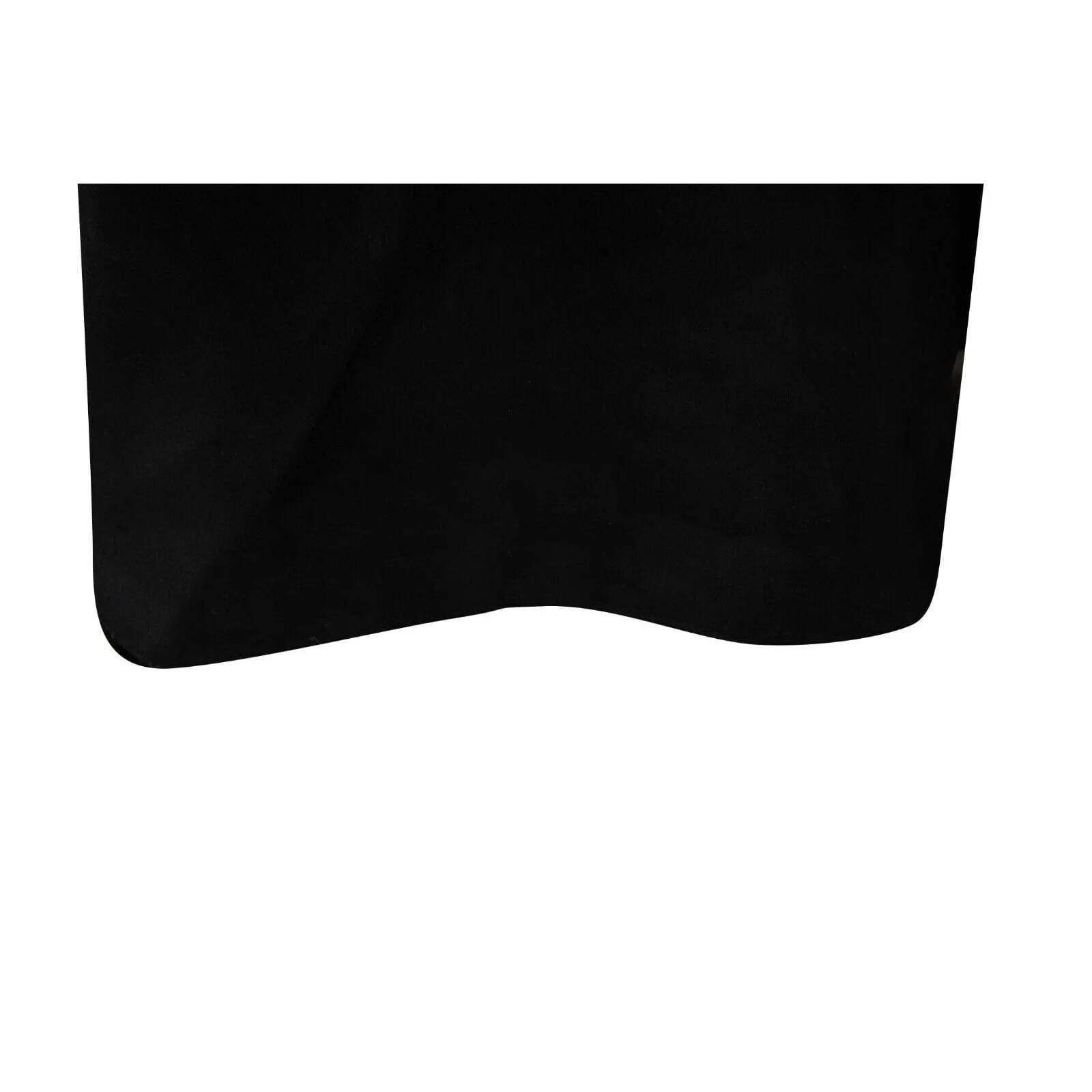 Black Silk Ruffle Shoulder Side Split Maxi Dress