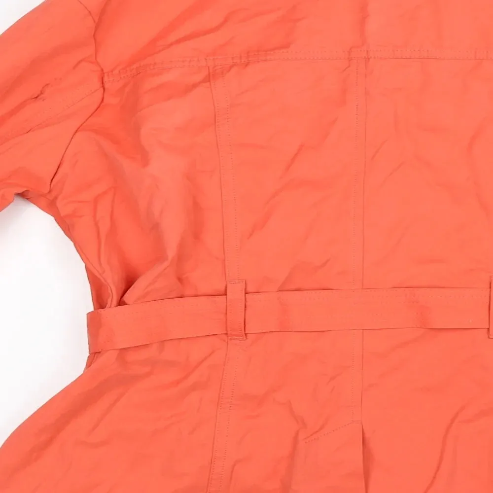 Brand New Next Girls Coral Shower Resistant Trench Coat Jacket with Belt - Girls 15yrs