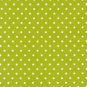 Cozy Flannel Green w/ white dots