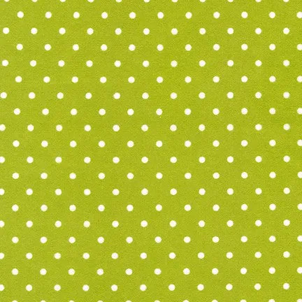 Cozy Flannel Green w/ white dots