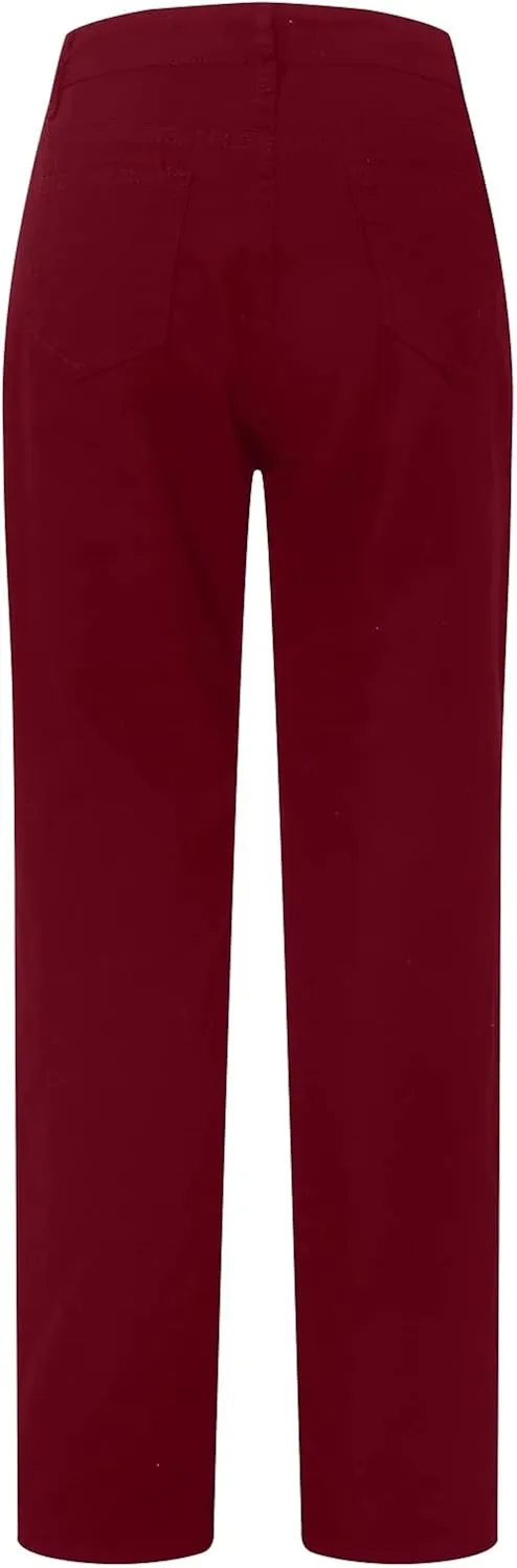 Denim Jeans for Women, Women's High Waist Straight Leg Ripped Jeans Distressed Denim Pants