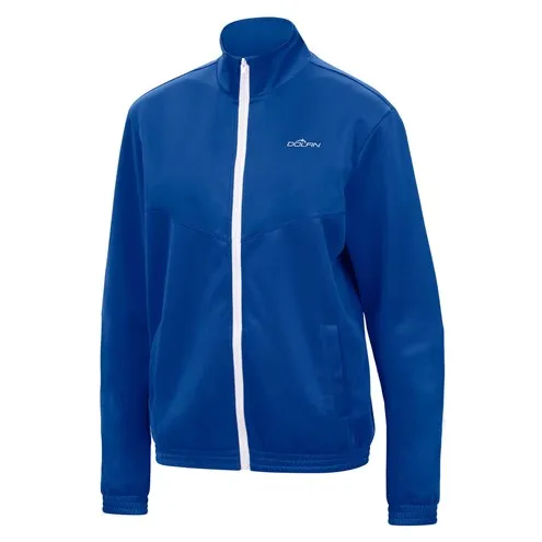 DOLFIN Unisex Black Full Zip Warm Up Jacket