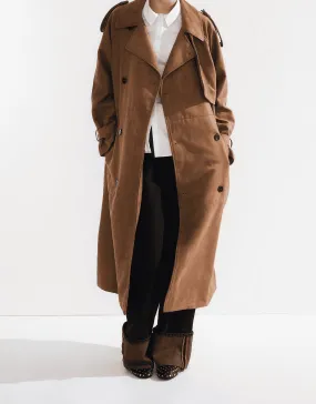 Double-breasted fashion trench coat