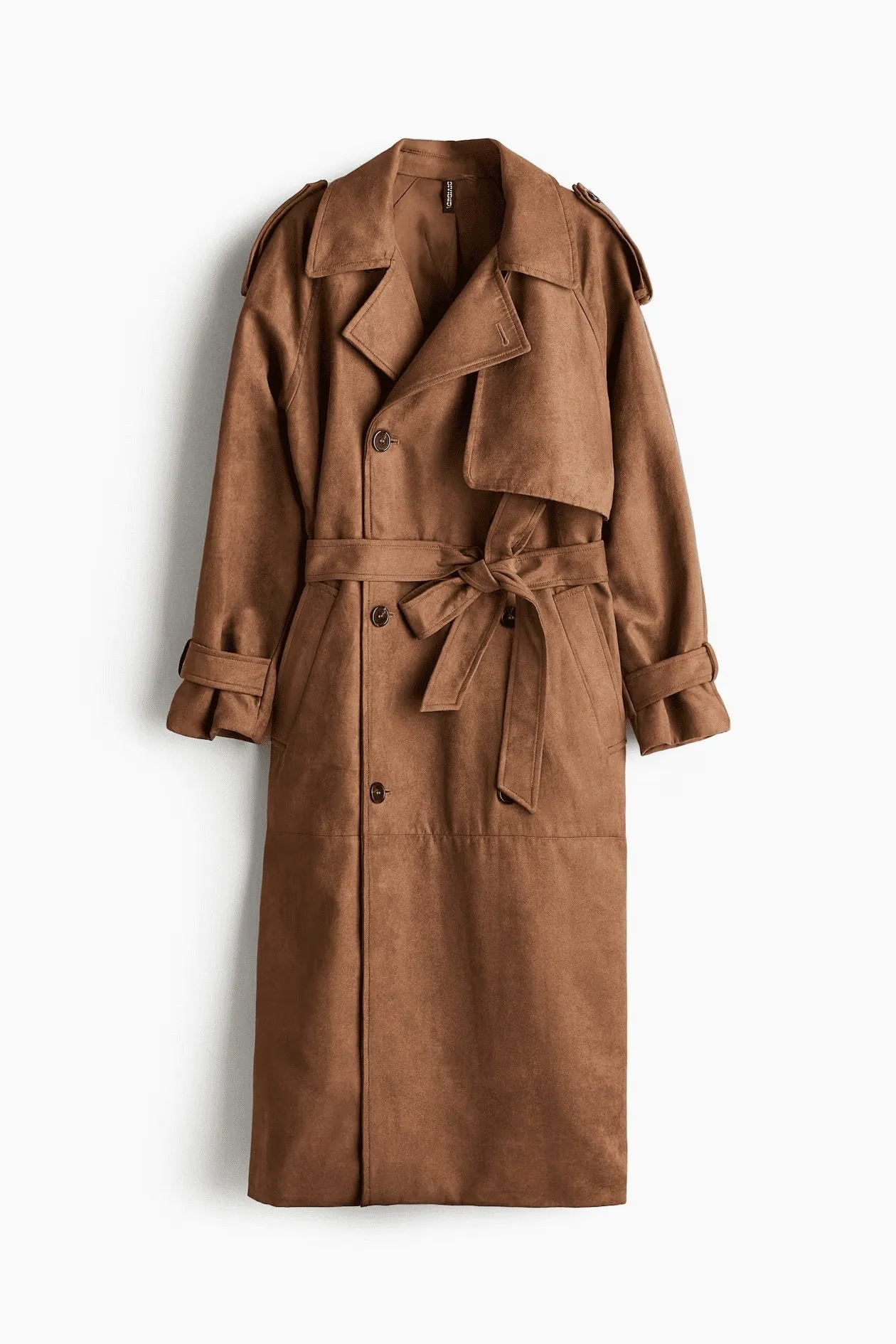 Double-breasted fashion trench coat