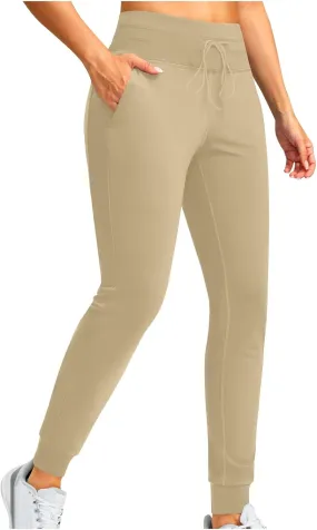 Fleece Lined Leggings Women Sherpa Warm Sweatpants Joggers High Waisted Sweatpants Winter Thermal Pant With Pockets