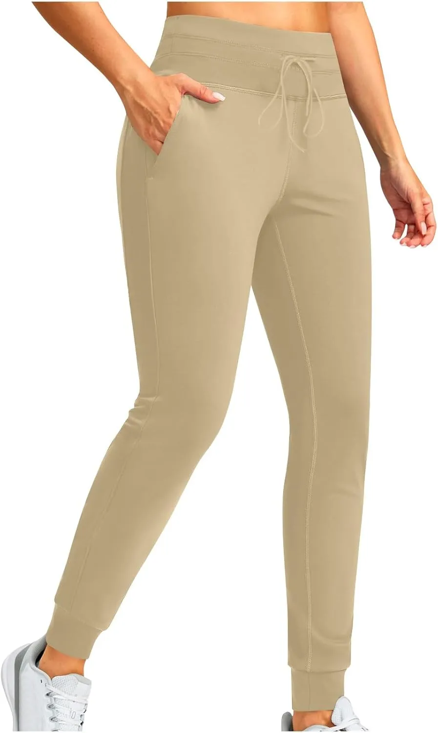 Fleece Lined Leggings Women Sherpa Warm Sweatpants Joggers High Waisted Sweatpants Winter Thermal Pant With Pockets