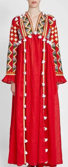 Kim Maxi Dress in Red