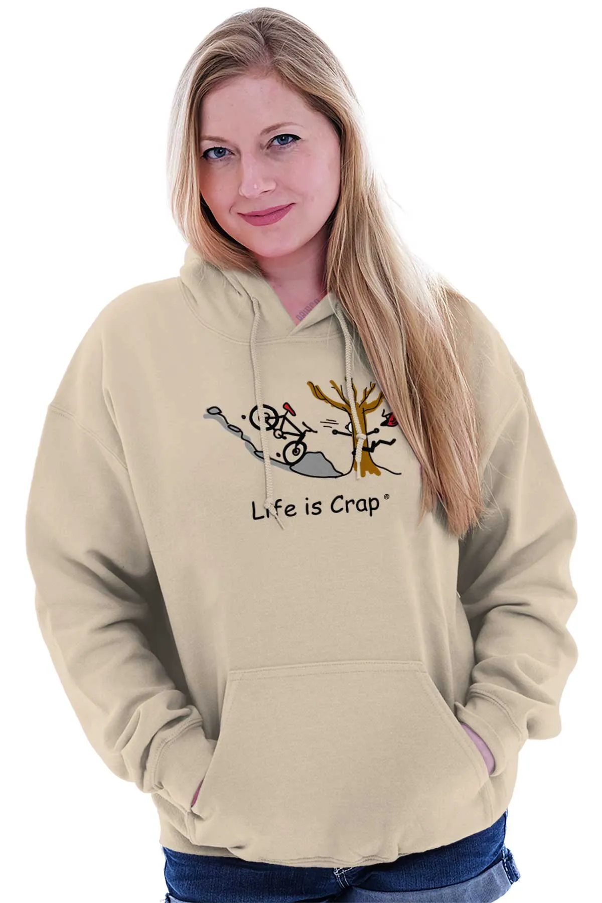 Mountain Bike Crash Hoodie