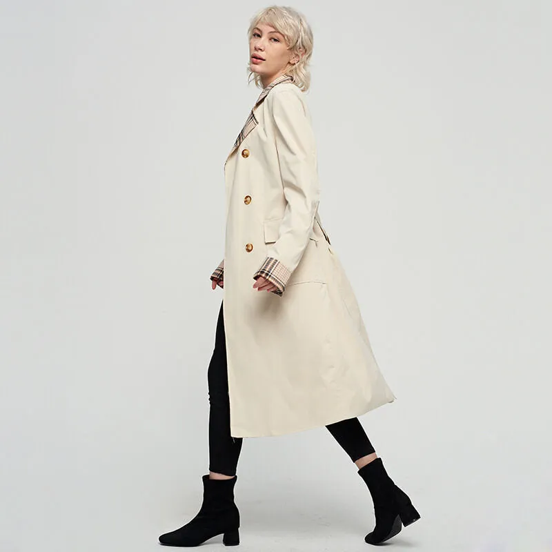 OL Double Breasted Trench Coat