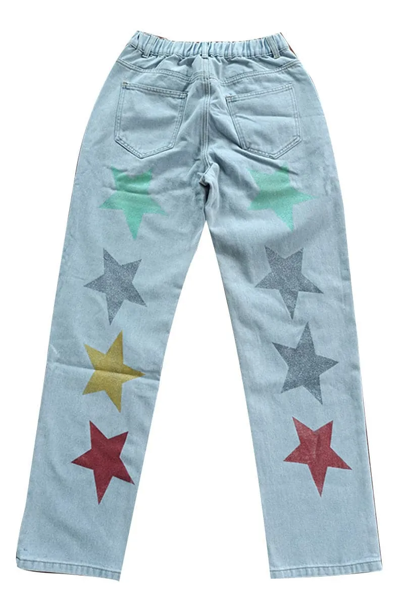 PB146 Graphic Star Denim Jeans