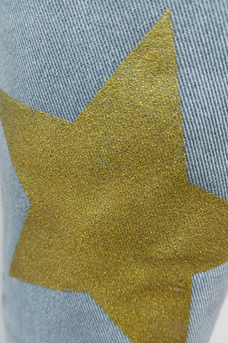 PB146 Graphic Star Denim Jeans