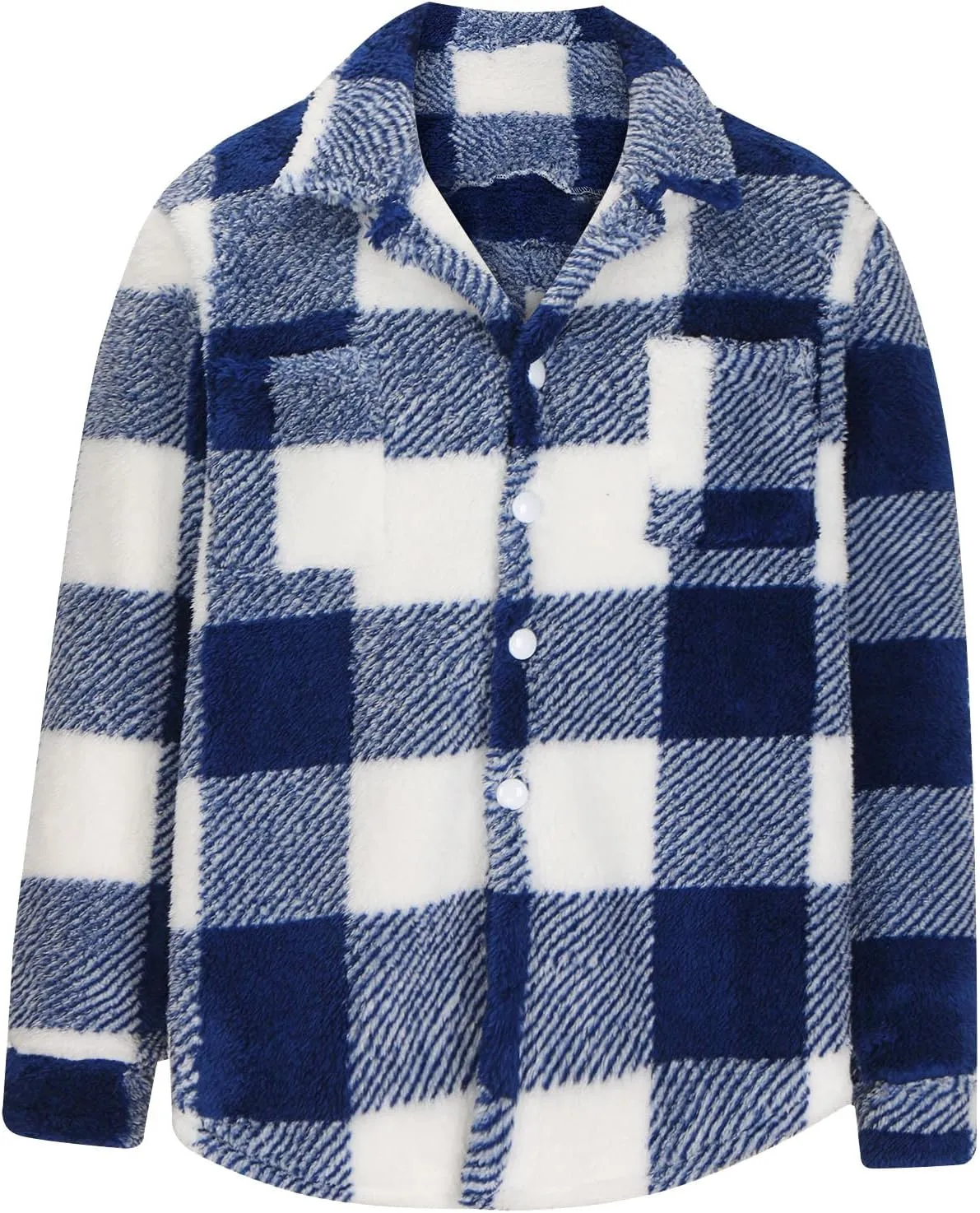 Plaid Jacket Men Big and Tall - Mens Shirt Jacket Lined - Flannel Jacket for Men - Sherpa Jacket Men - Fleece Jacket Men