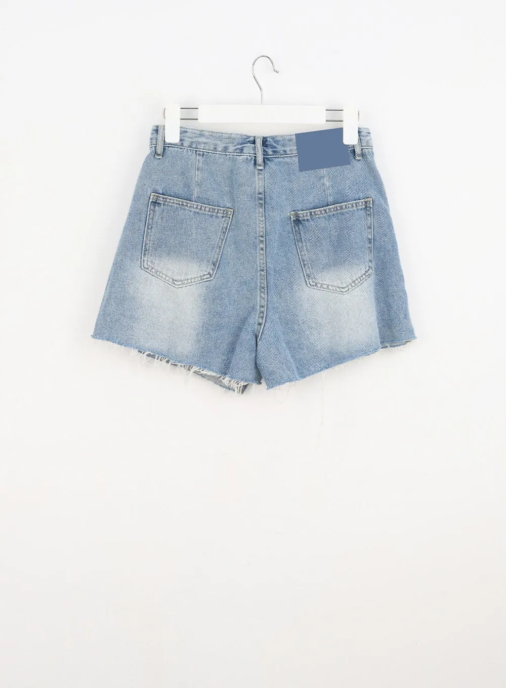 Ripped Denim Skort CU302