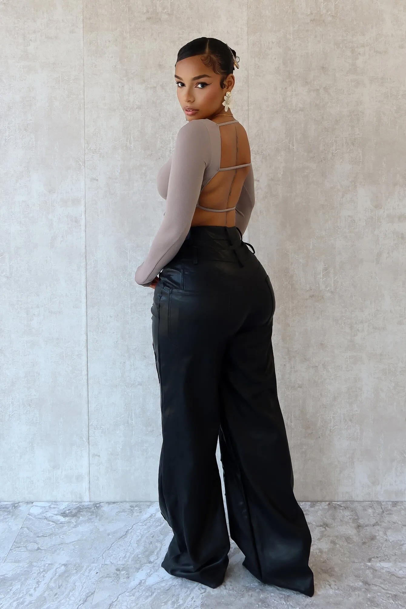 Shook Me Cross Patched PU Pants