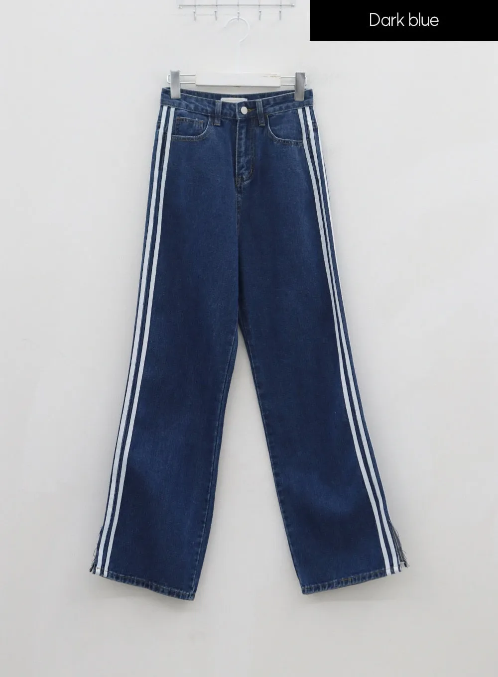 Side Stripes Straight Leg Jeans IN22