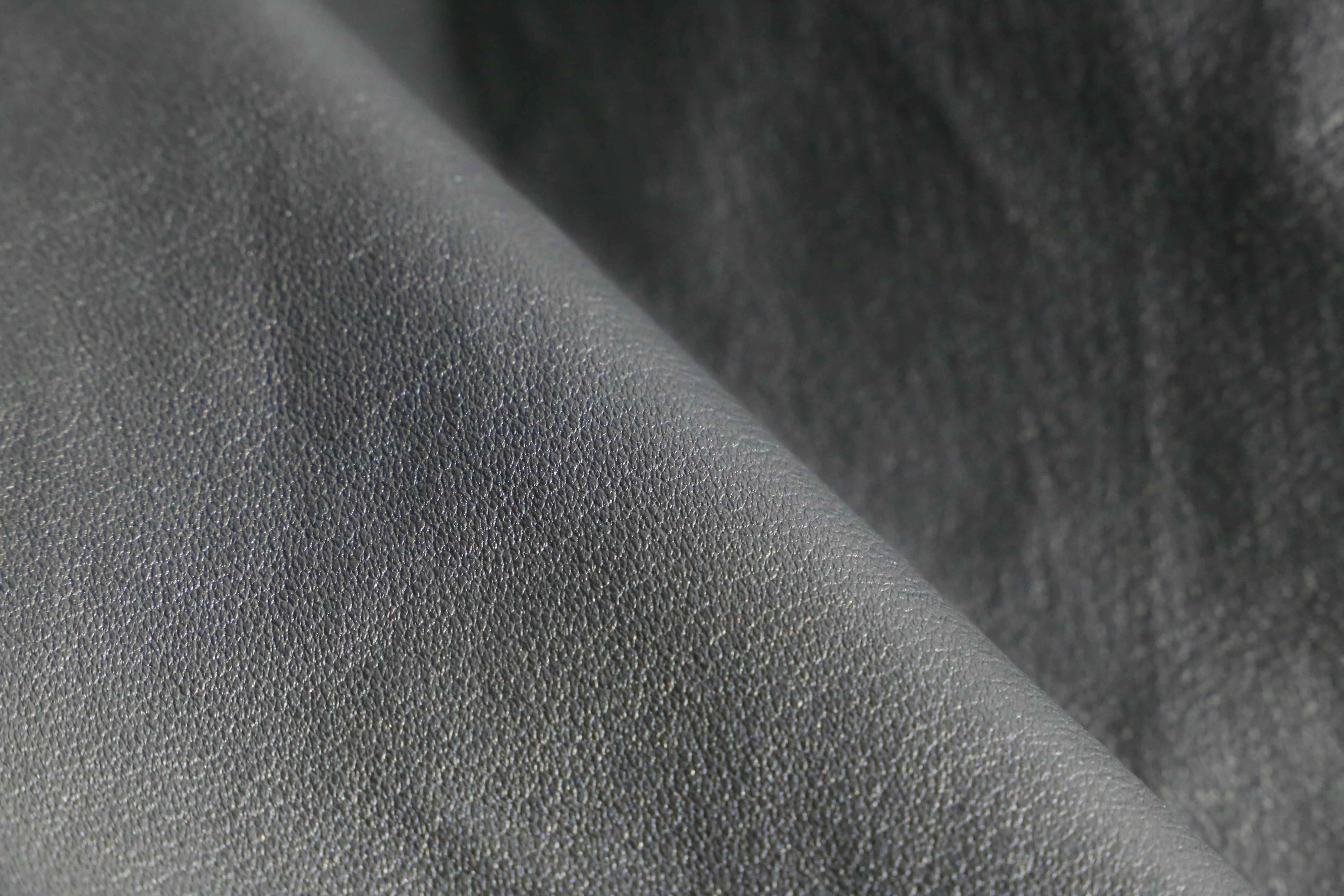 silver leather tapered pants