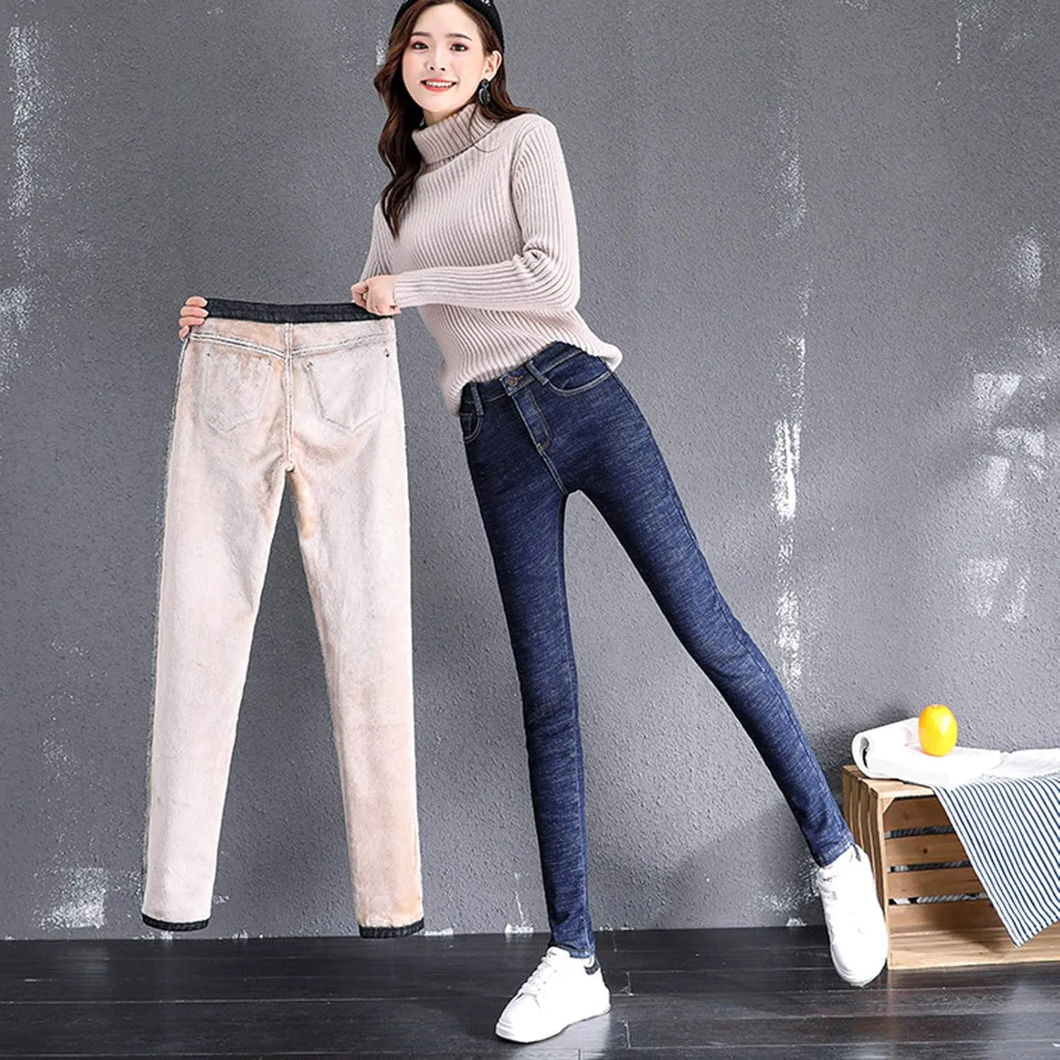 Skinny Jeans for Women Slim Fit Jeans High Waisted Plus Size Jeans Stretch Jeggings Butt Lifting Trousers Y2K Denim Jeans