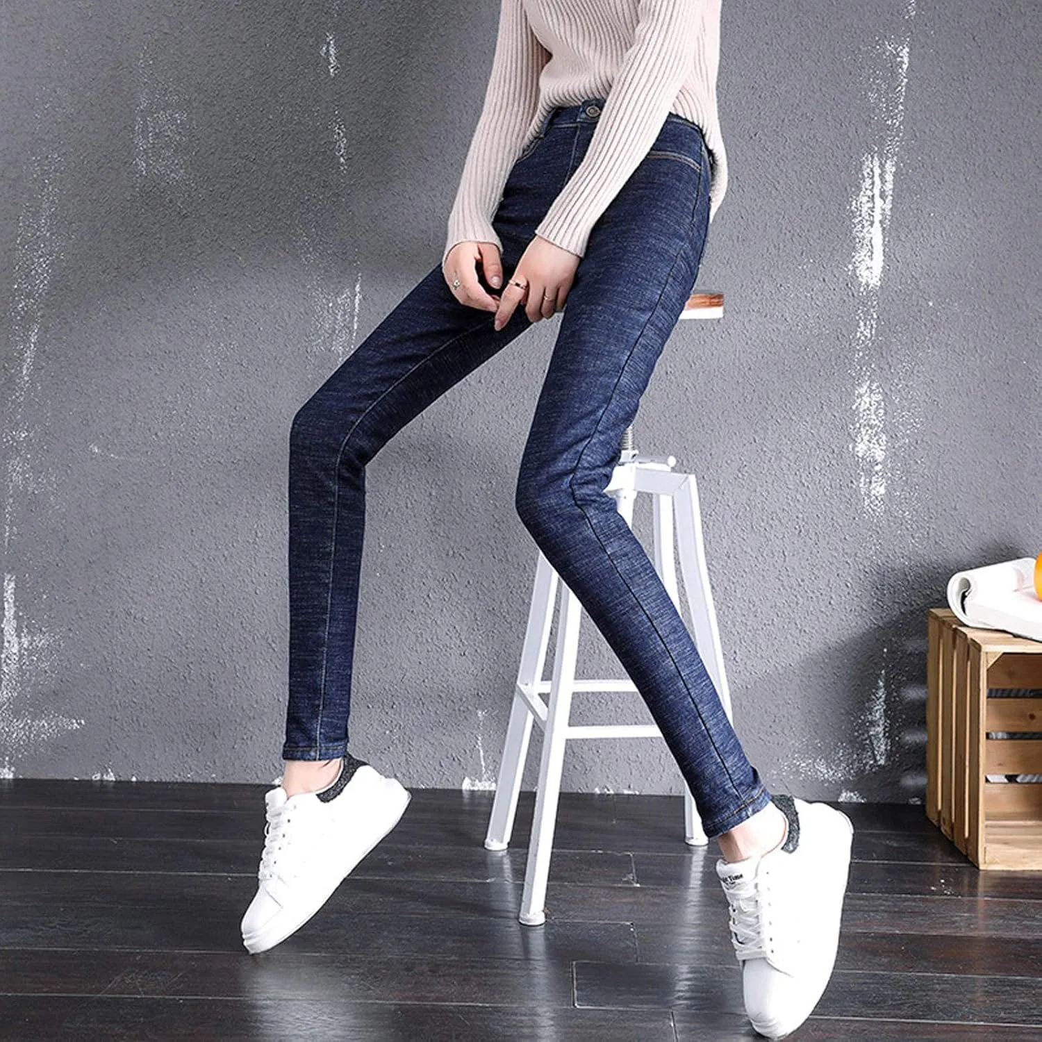 Skinny Jeans for Women Slim Fit Jeans High Waisted Plus Size Jeans Stretch Jeggings Butt Lifting Trousers Y2K Denim Jeans