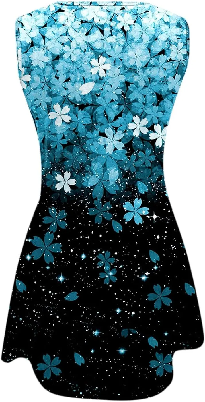 Summer Dress for Women Womens with Pockets Summer Casual Tank Dress Sleeveless Midi Beach Dress Linen Dress Long