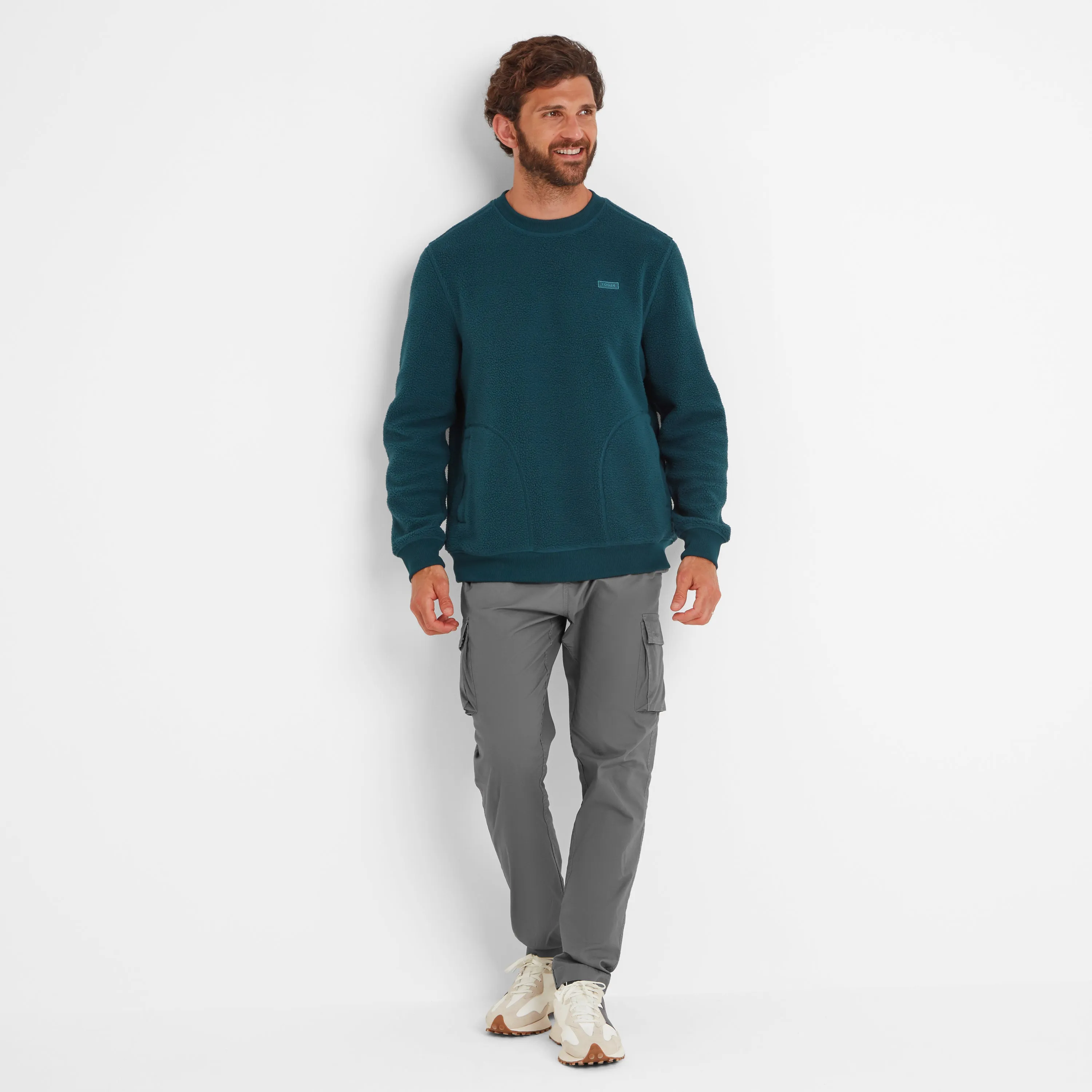 Todd Mens Sherpa Sweat - Petrol Green