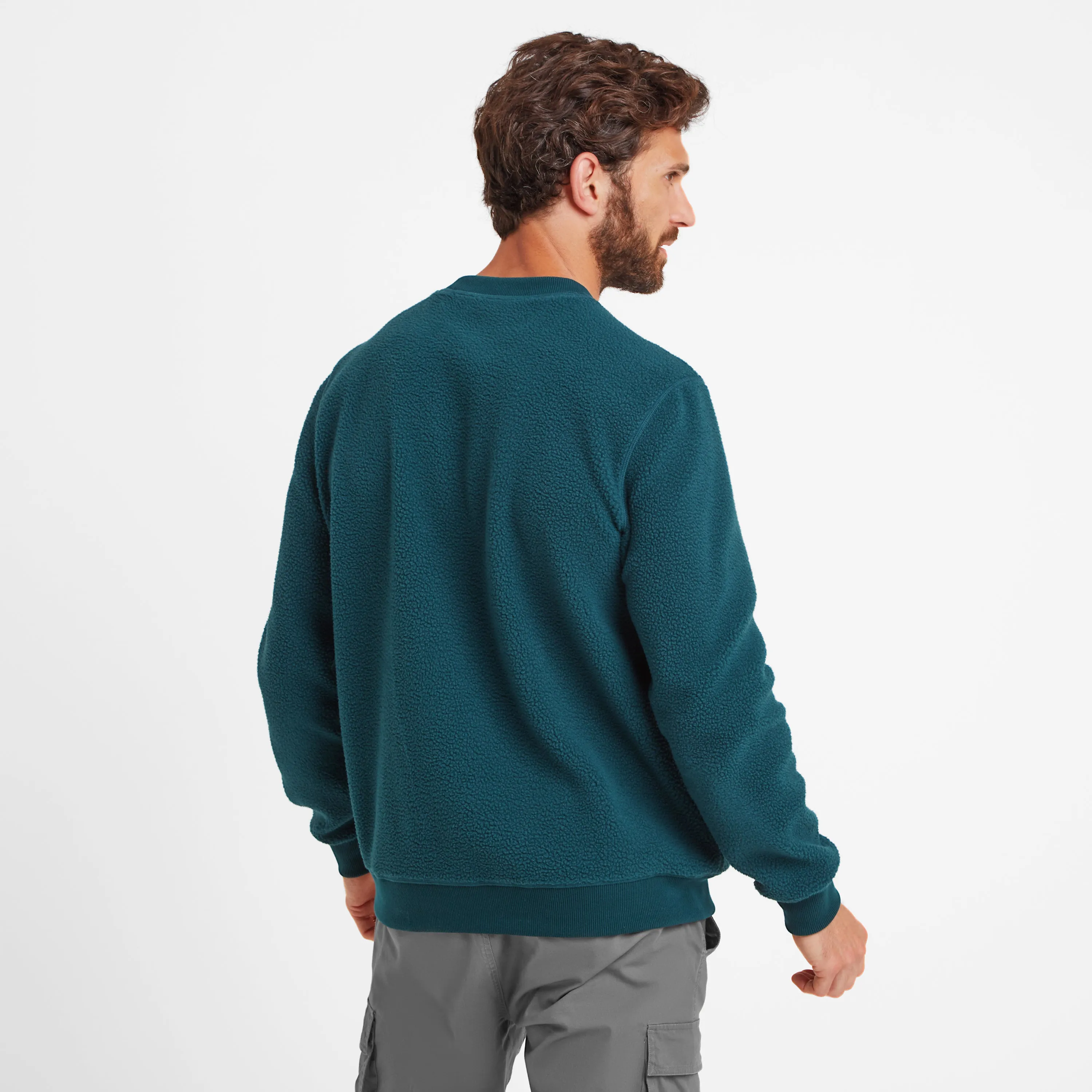Todd Mens Sherpa Sweat - Petrol Green