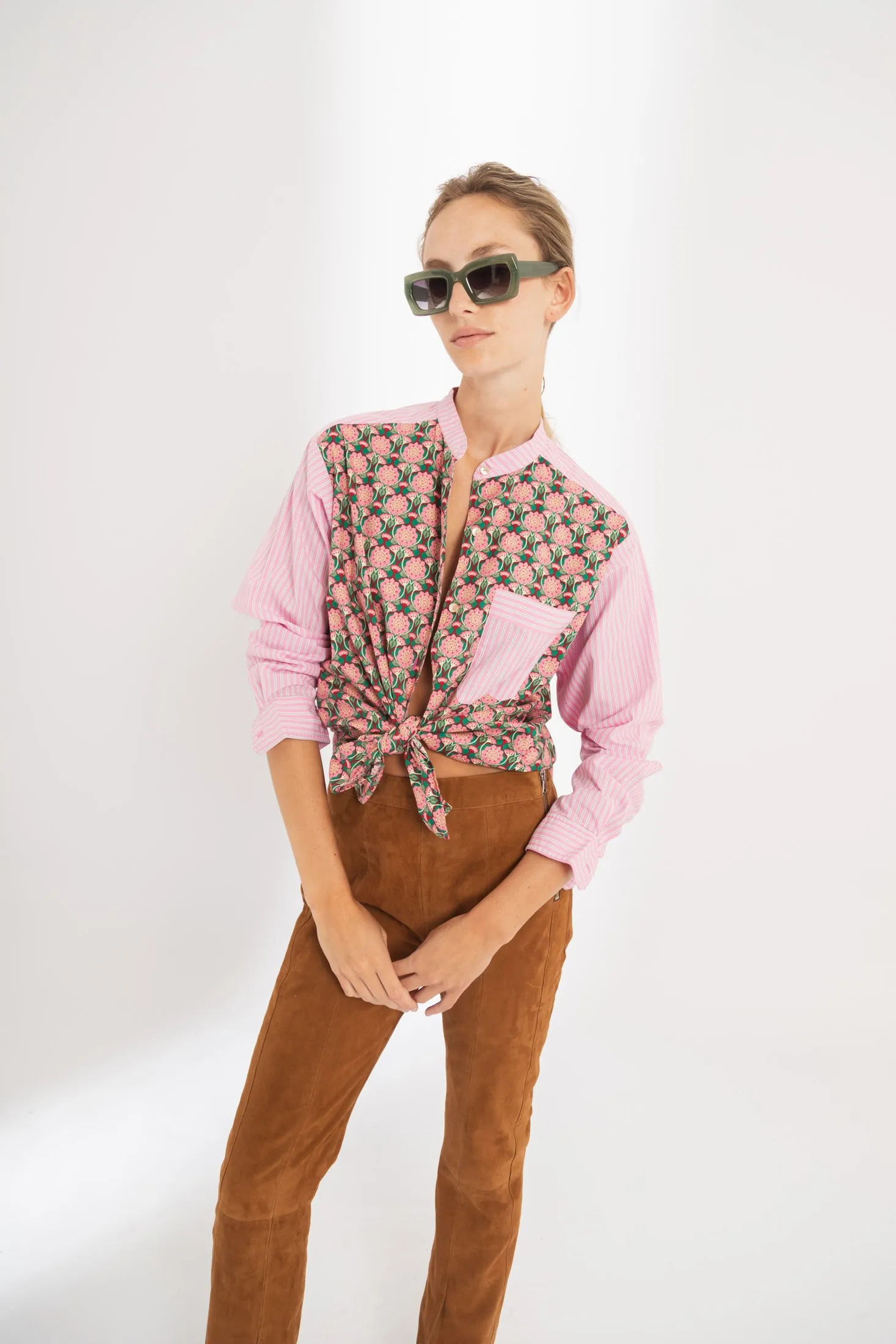 Tori Suede Pants - Tan